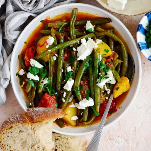 Fasolakia latherá (Φασολάκια λαδερά) – Griechische grüne Bohnen in Tomatensauce 3 fasolakia ladera