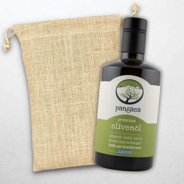 Pangaea Olivenöl im Jutesäckchen