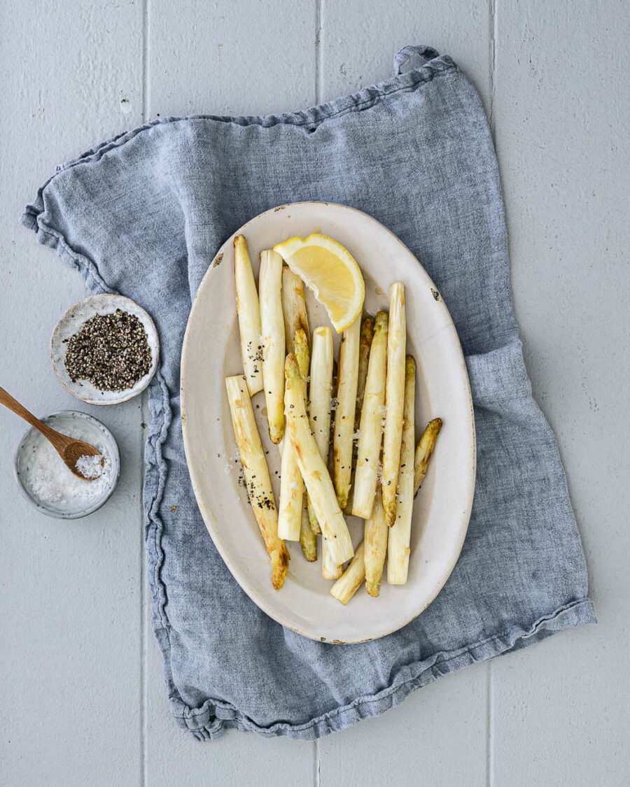 Gebratener weisser Spargel – einfaches Rezept | Pangaea