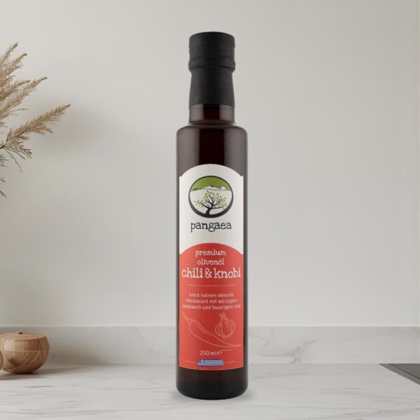 Pangaea Chili-Knoblauchöl – extra natives Olivenöl mit Chili und Knoblauch